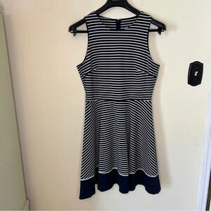 Kate Spade Broome Street Stripe Ponte Dress Fit and Flare